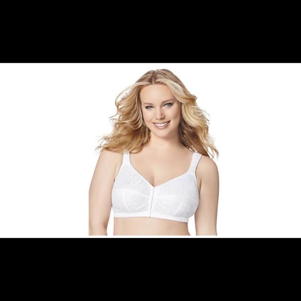 Front closure wireless bra